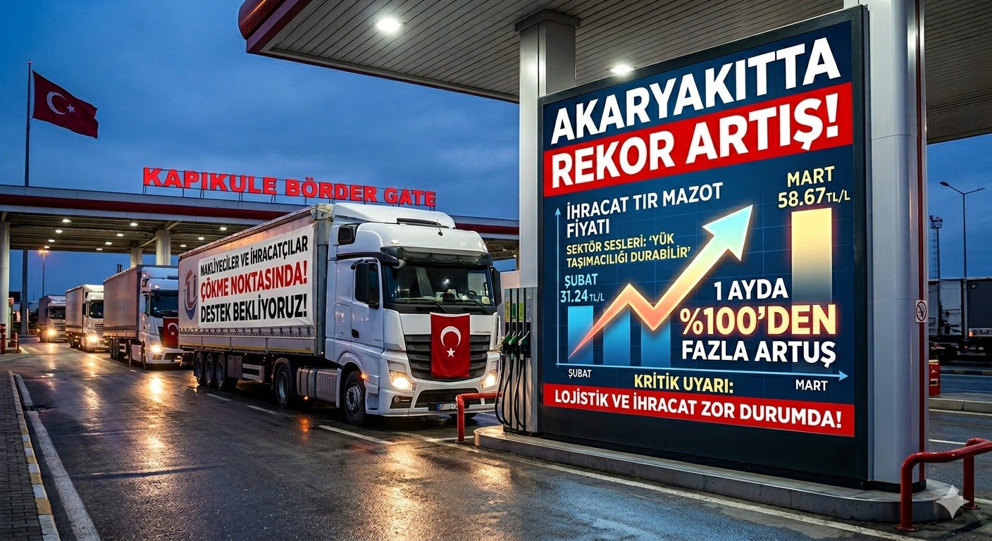 İHRACAT LOJİSTİĞİNE ZAM : Motorin Fiyatları Bir Ayda Rekor Kırdı! Analiz Haberimiz 